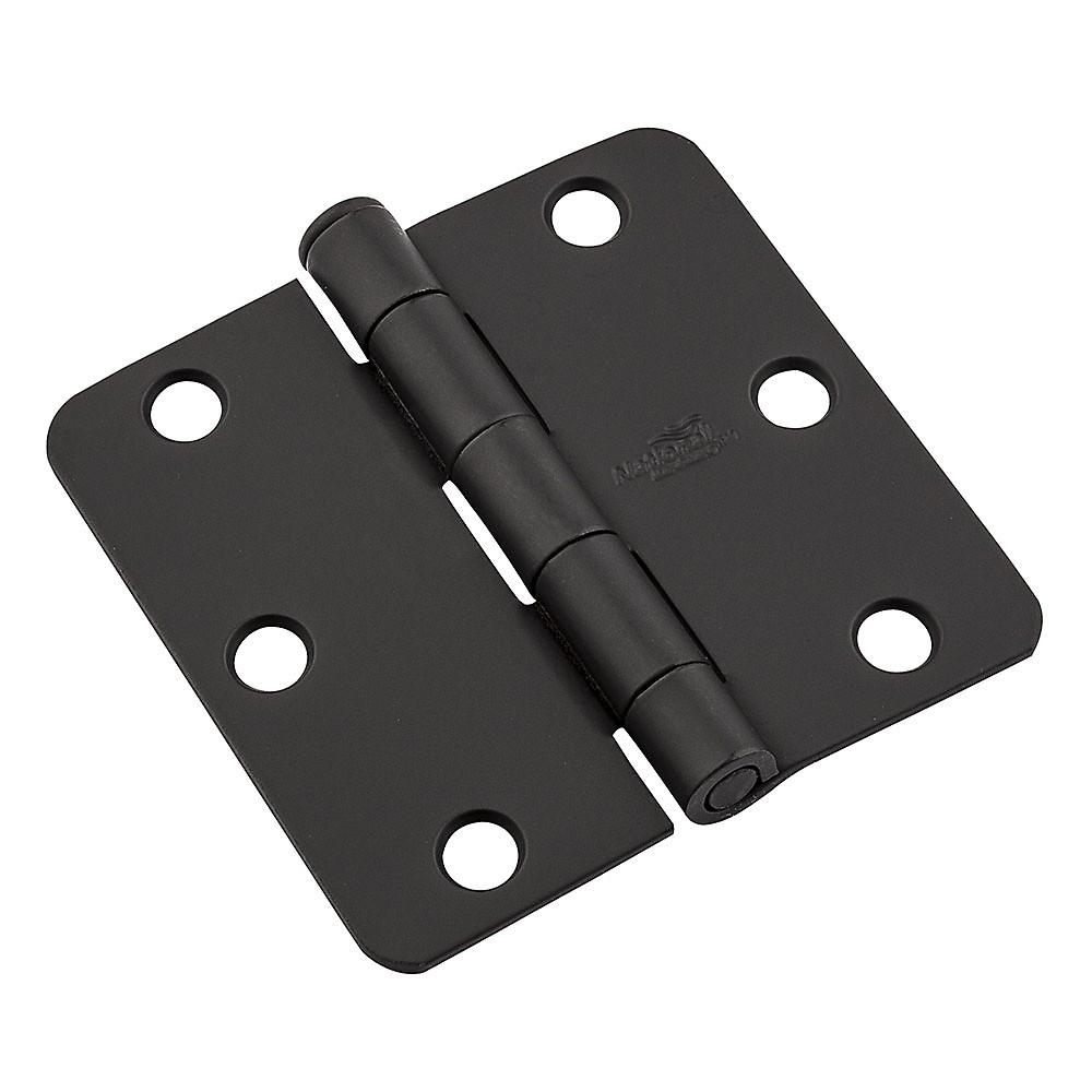 512 Series Door Butt Hinge, 3 in H Frame Leaf, 008 ga Thick Frame Leaf, Steel, Removable Pin