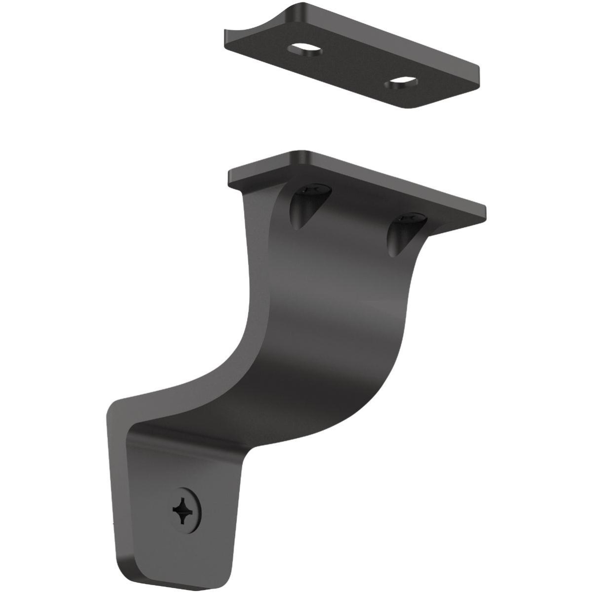 National Hardware Cooper Black Zinc Handrail Bracket 3 in. L 200 lb