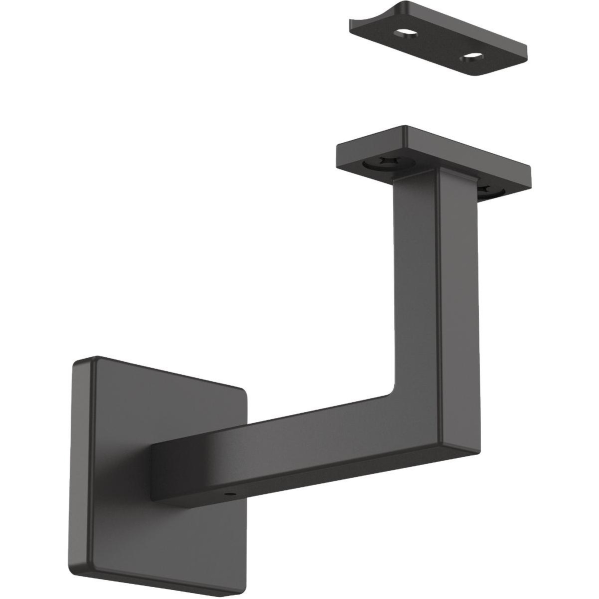 112212 Reed Handrail Bracket, Matte Black