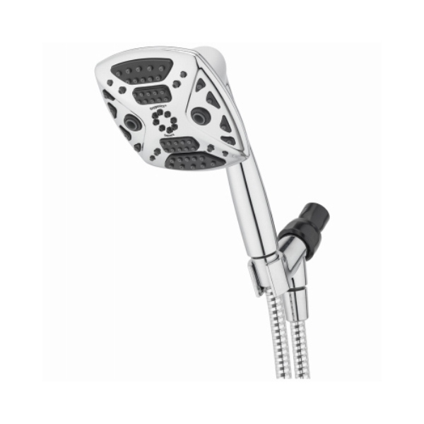4.88 in. 1.8GPM Square Chrome Hand Shower Head