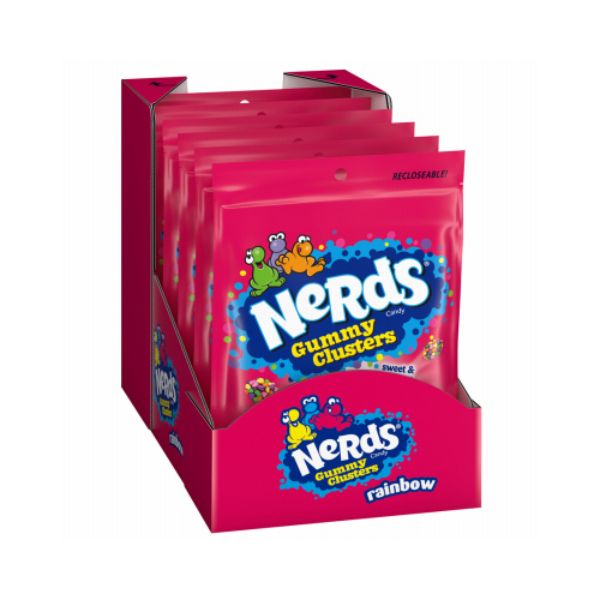 Picture of Ferrara Candy 114755 8 oz Nerds Gummy Clusters Rainbow Candy - Pack of 6