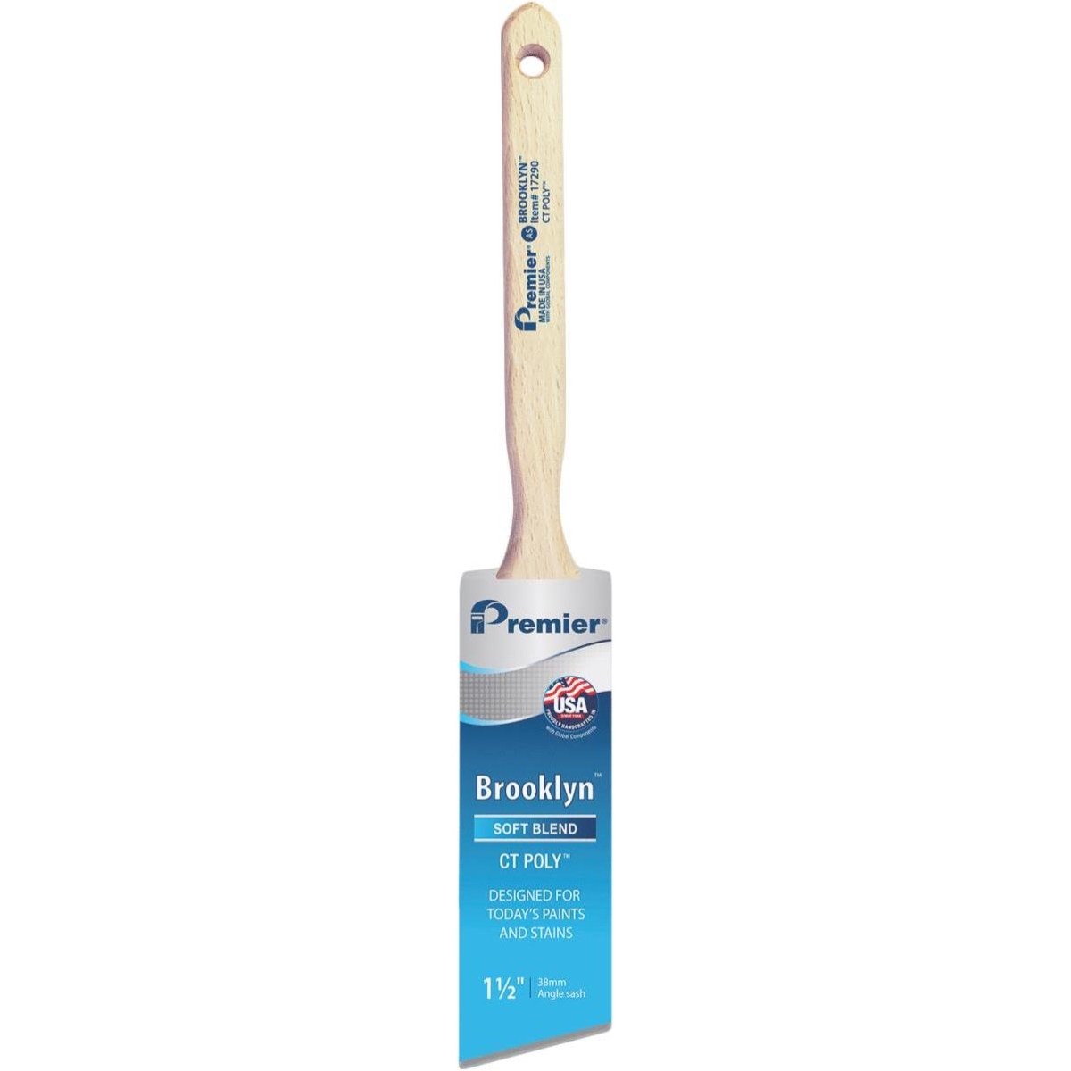 1.5 in. Brooklyn Angle Sash CT Poly Brush