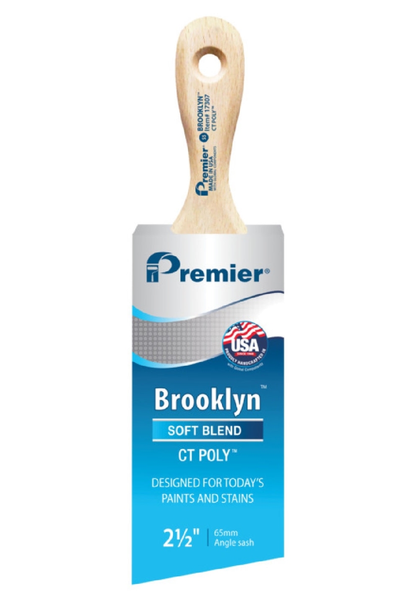 2.5 in. Brooklyn Short Angle Sash CT Poly Brush
