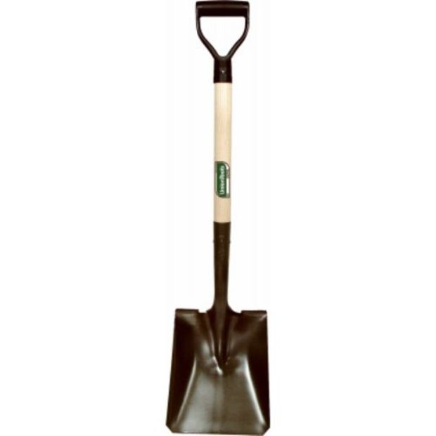 Green Thumb Square Point Transfer Shovel with Wood D-Handle