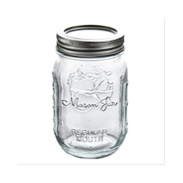 Picture of Xuzhou Xinyu Glass Product 105010 Homepoint Pint Regular Mouth Glass Mason Jar - Pack of 12