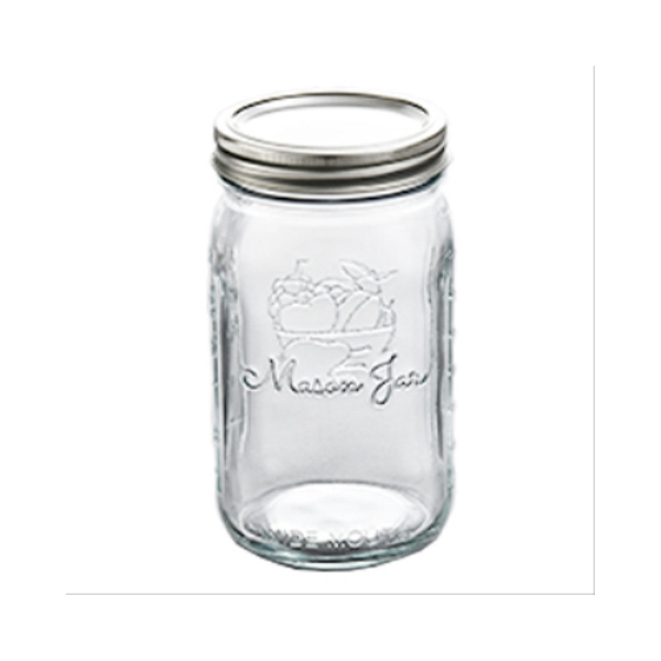 Picture of Xuzhou Xinyu Glass Product 105013 Homepoint with Wide Mouth Glass Mas Jar - Pack of 12