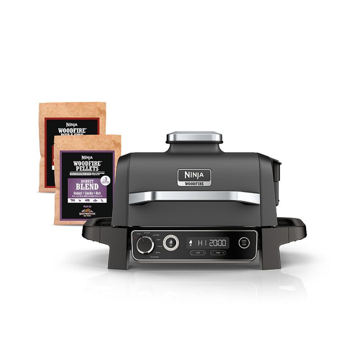 OG701 Woodfire Outdoor Grill & Smoker 7-in-1 Master Grill  BBQ Smoker and Air Fryer with Woodfire Technology