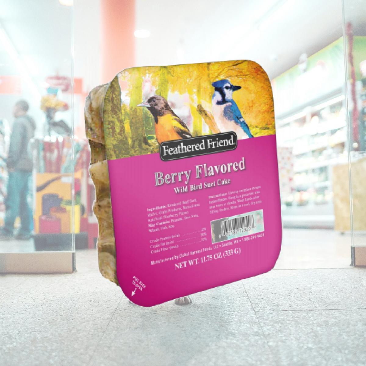 Picture of Global Harvest Foods 109804 Berry Flavor Wild Birds Suet Cake