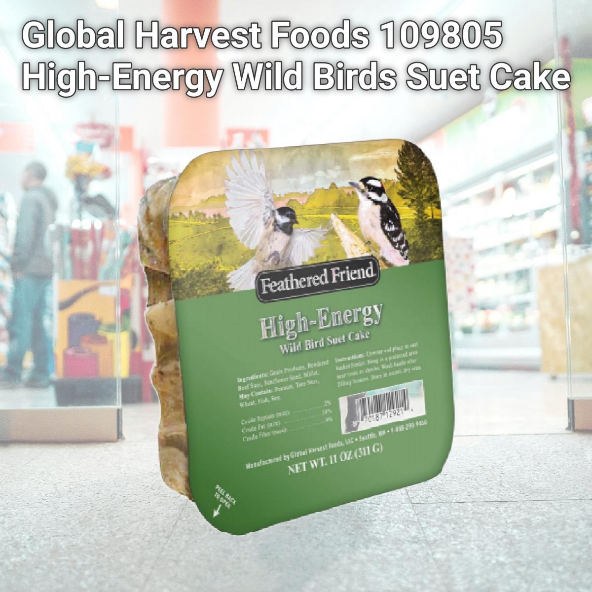 Picture of Global Harvest Foods 109805 High-Energy Wild Birds Suet Cake