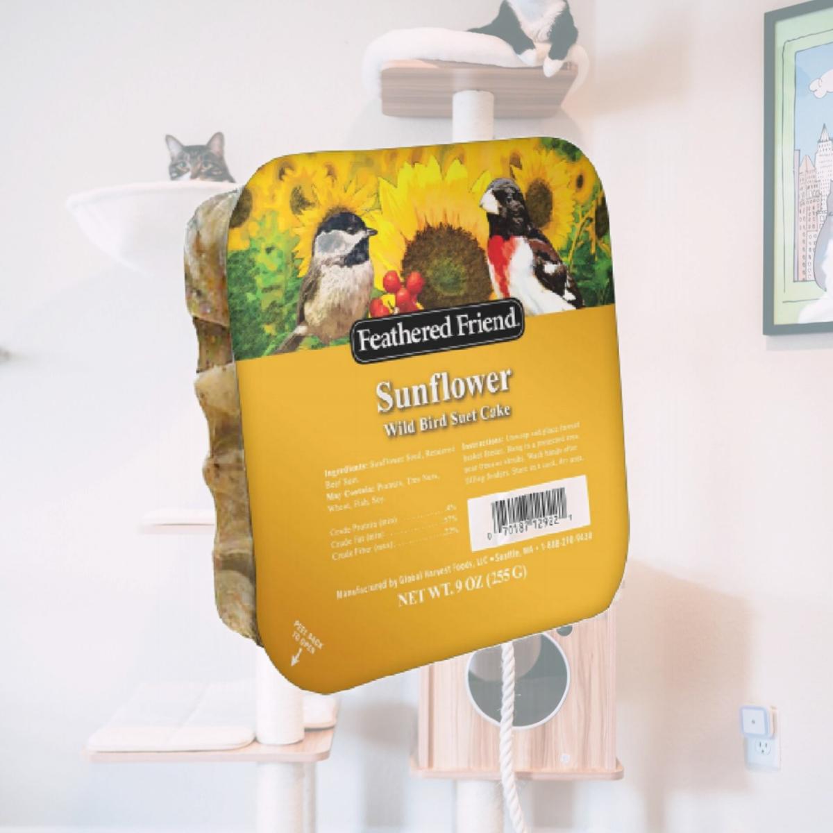 Picture of Global Harvest Foods 109806 Sunflower Wild Birds Suet Cake