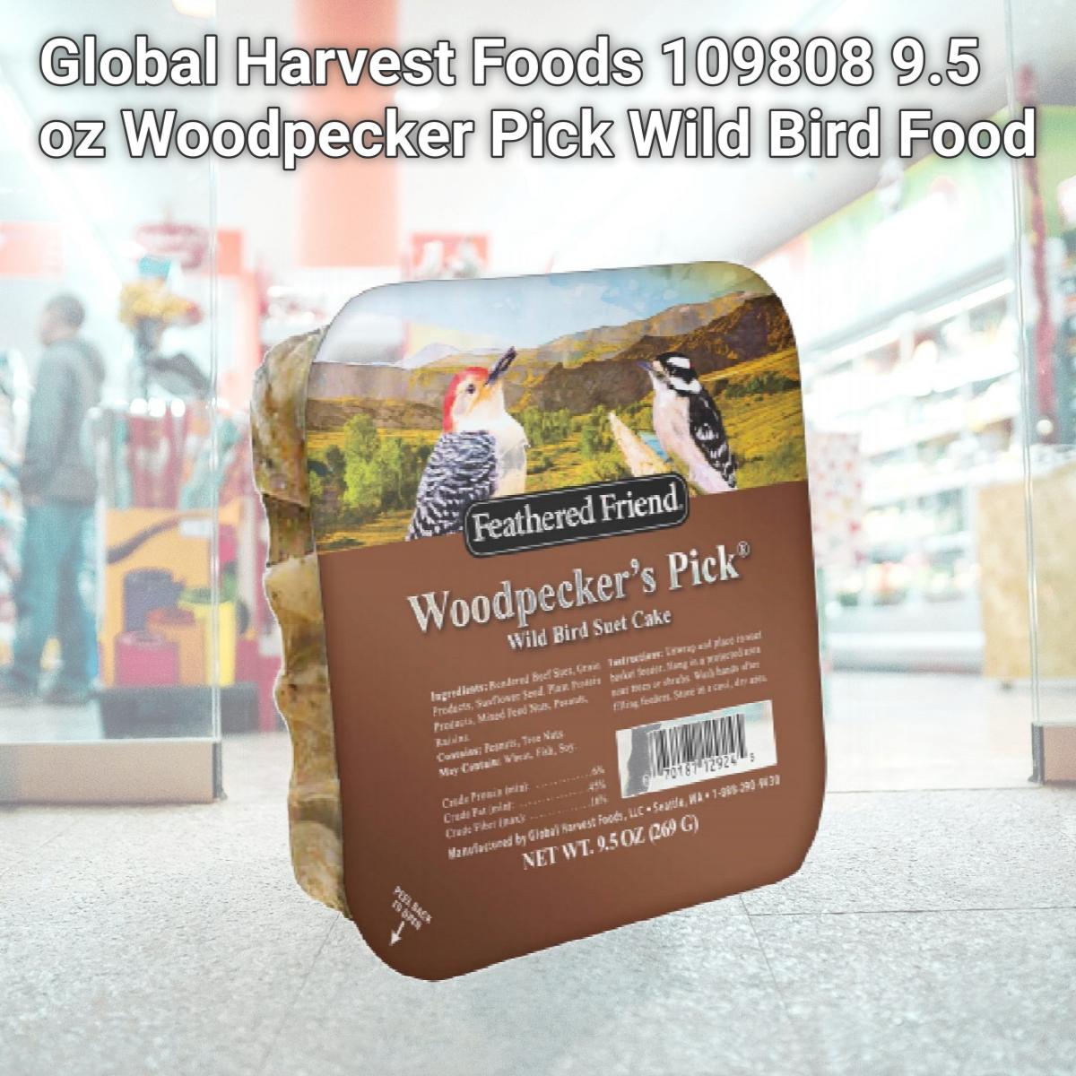 Picture of Global Harvest Foods 109808 9.5 oz Woodpecker Pick Wild Bird Food