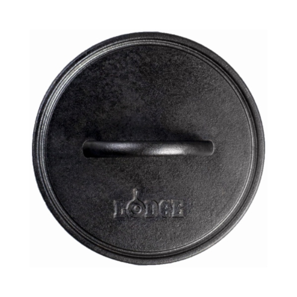 Lodge 112973 Round Seasoned Cast Iron Grill Press