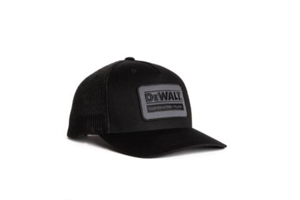 Picture of WIP 114304 DeWalt Oakdale Trucker Hat with Patch, Black - One Size Fits Most