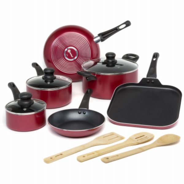Picture of Epoca 114057 EasyClean 12 Piece Cook Set, Red