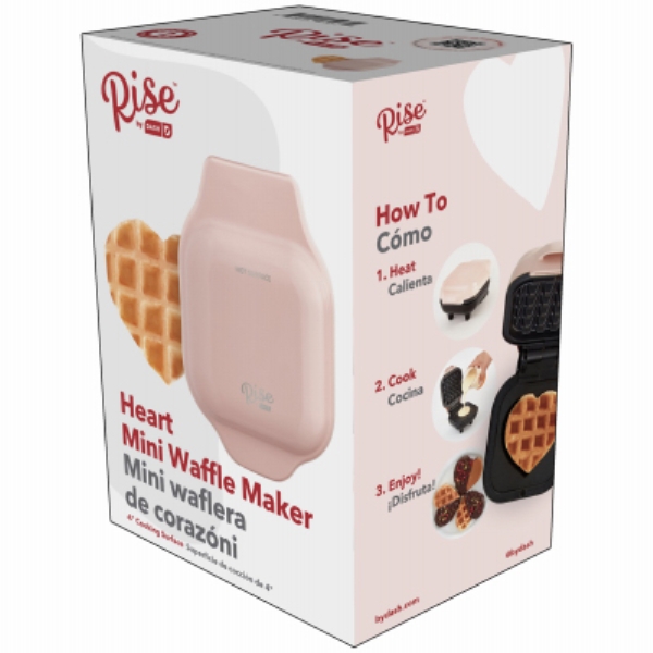 112119 Heart Mini Waffle Maker
