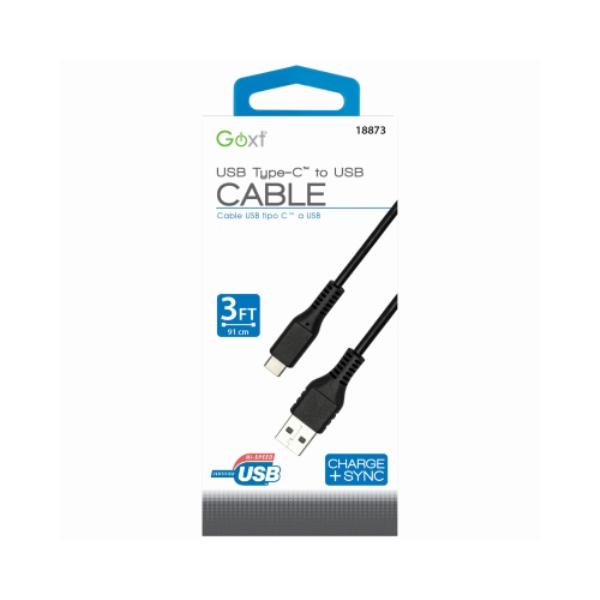 3 ft. USB A to C Type Cable
