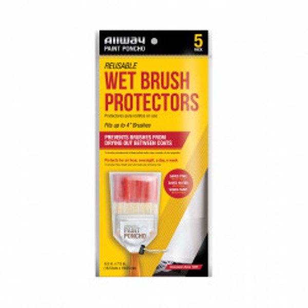Allway Tools 272876 5 Piece Brush Paint Poncho Roller Cover Case