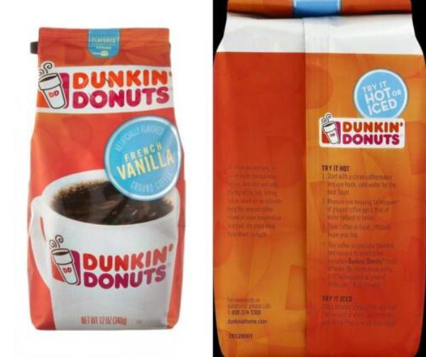 Picture of Staples 111761 12 oz Dunkin French Vanilla Ground Coffee