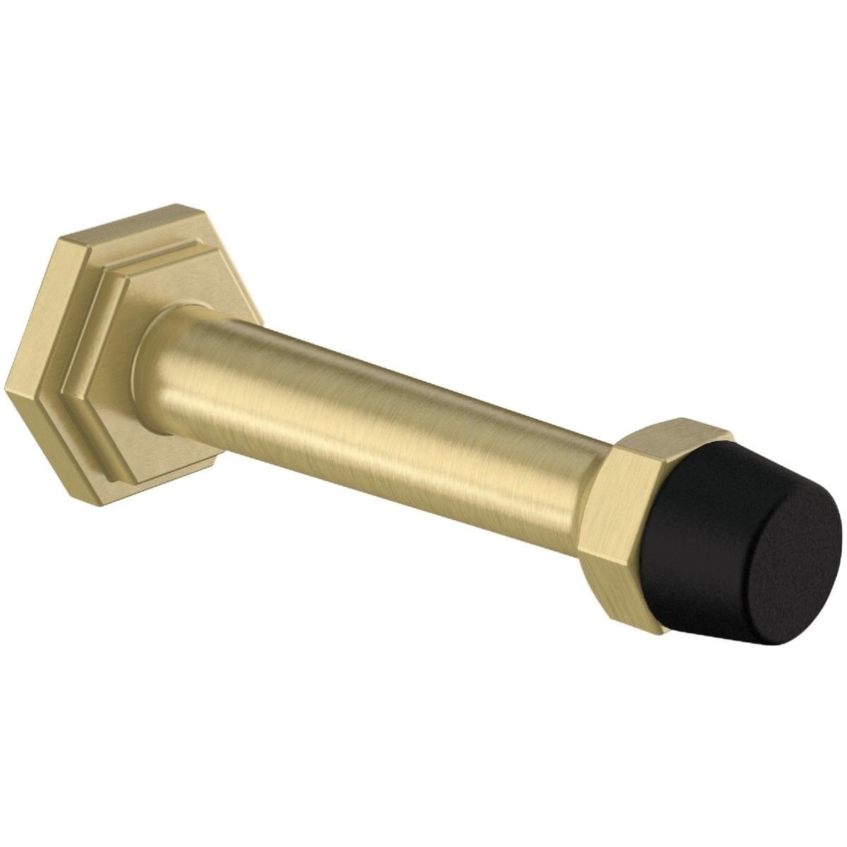 3 in. Brushed Gold Powell Door Stop