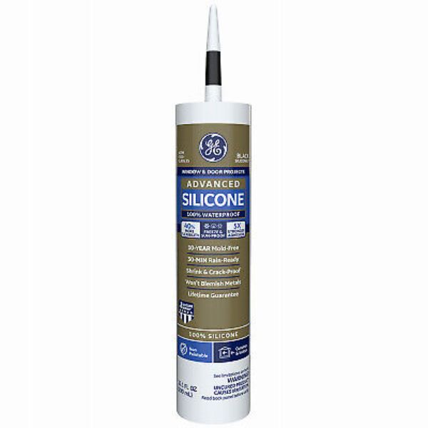 10.1 oz Advanced Silicone 2 Window & Door Sealant, Black