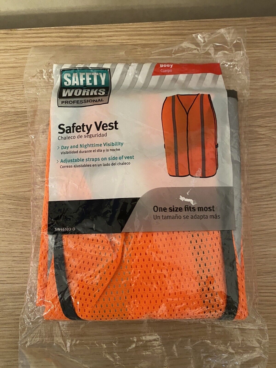 One Size Orange Reflect Safety Vest