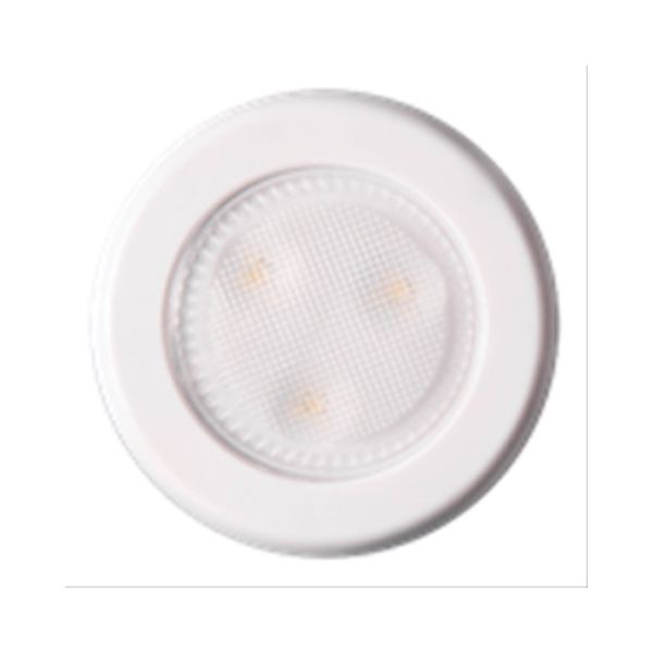 Picture of AmerTac 115869 White Compact Puck Light, Pack of 2 - Case of 4