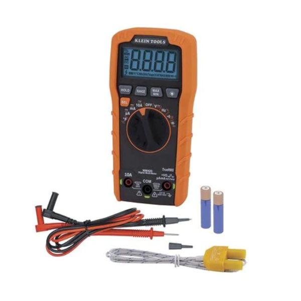 209962 600V Temp Digital Multimeter, Trms Auto-Ranging - Pack of 6 -  KLEIN TOOLS