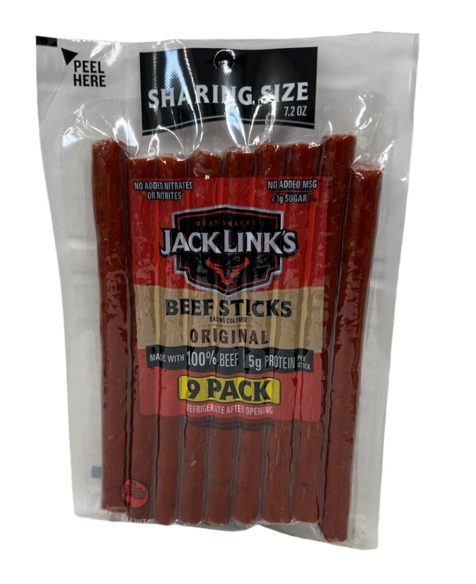 Picture of Jack Links 104706 7.2 oz Jack Links Beef Original Sticks - Pack of 12 - 9 per Pack