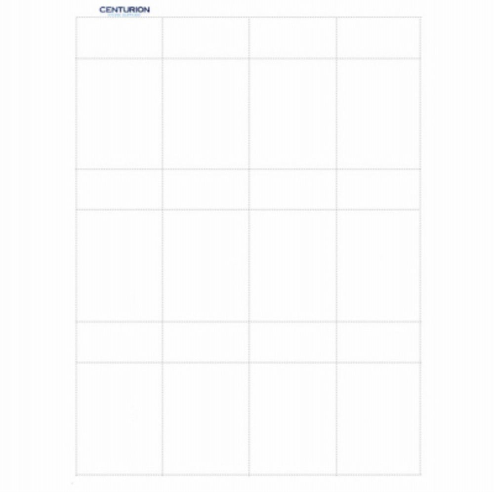 12 Up Blank Labels - Pack of 10