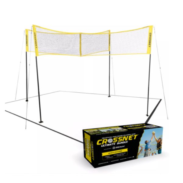 Picture of CrossNet 117557 Ultimate Bundle Square Volleyball Net Set