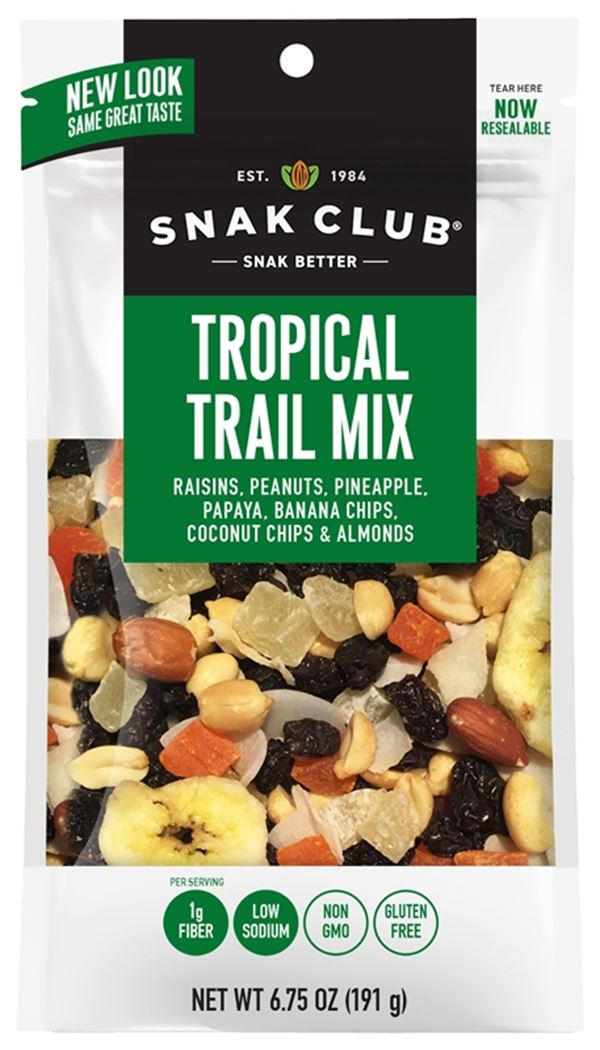 Picture of Midwest Distribution 114525 6.75 oz Snak Club Tropic Trail Mix - Pack of 6