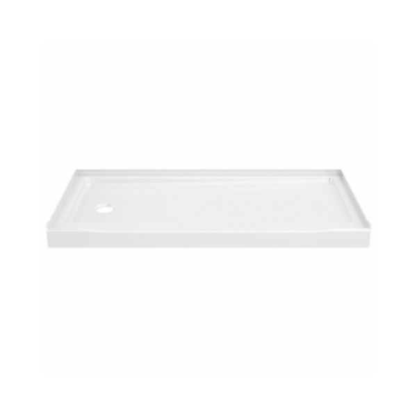 Picture of Delta Faucet 118733 60 x 30 in. Left Drain Shower Base, High Gloss White