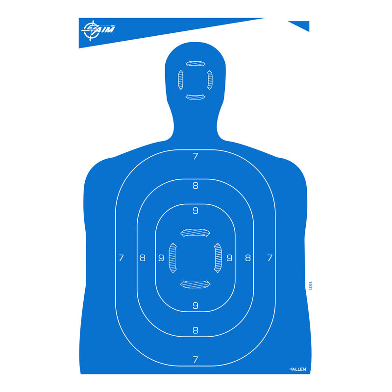 118622 23 x 35 in. EZ Aim Paper Silhouette Target, Pack of 4 -  Allen
