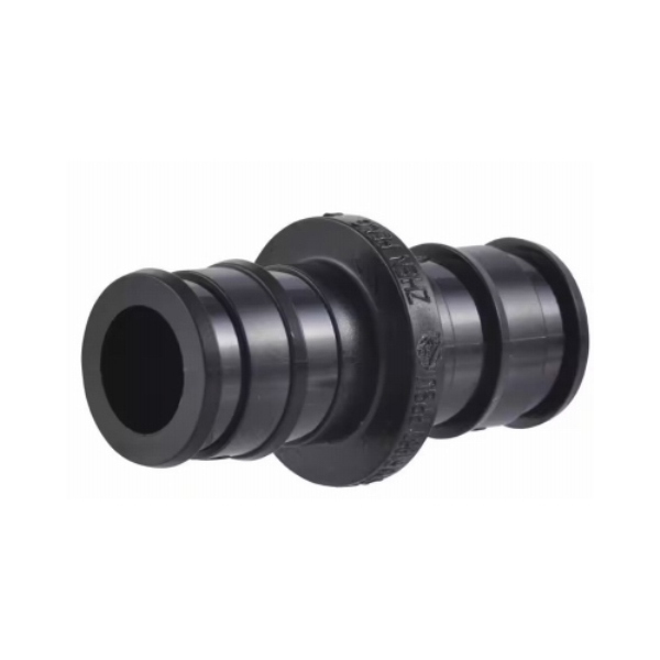 Expansion Coupling, 1/2 in, Barb, Polymer, Black, 80, 100, 160 psi Pressure