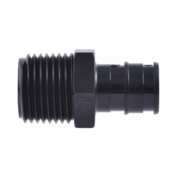 Expansion Coupling, 1/2 in, Barb, Plastic, Black, 80, 100, 160 psi Pressure