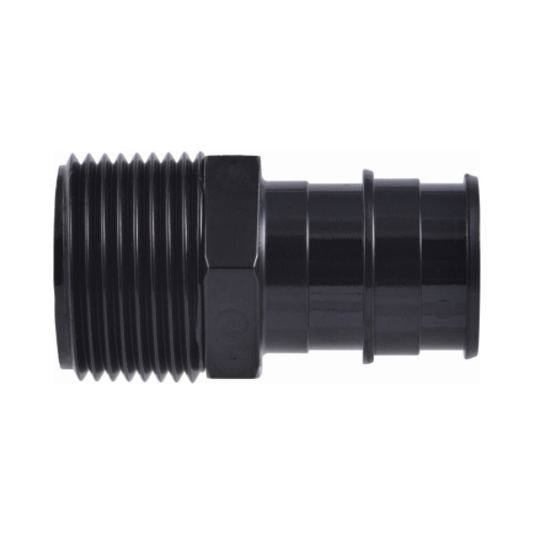 Expansion Reducing Coupling, 3/4 in, Barb, Plastic, Black, 80, 100, 160 psi Pressure