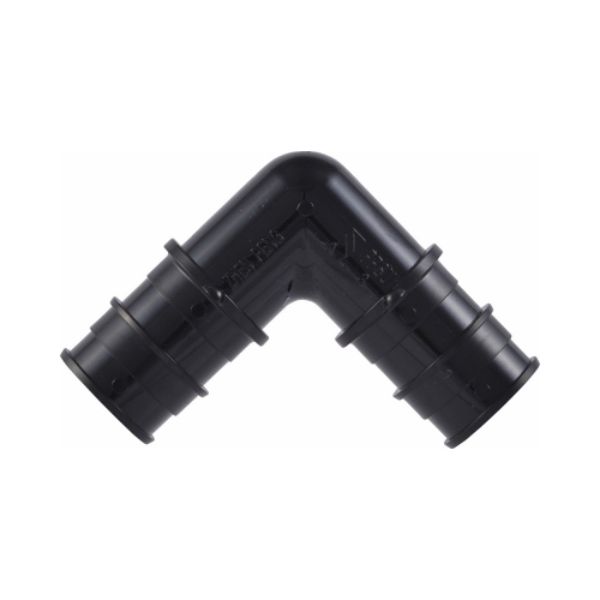 Elbow, 1 in, Barb, 90 deg Angle, Acudel Polymer, Black, 150 to 160 psi Pressure