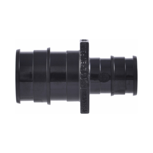 Expansion Reducing Coupling, 1/2 x 3/4 in, Barb, Polymer, Black, 80, 100, 160 psi Pressure