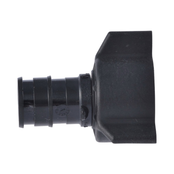 Swivel Adapter, 1/2 in, Barb x NPSM, Plastic, Black, 160 psi Pressure