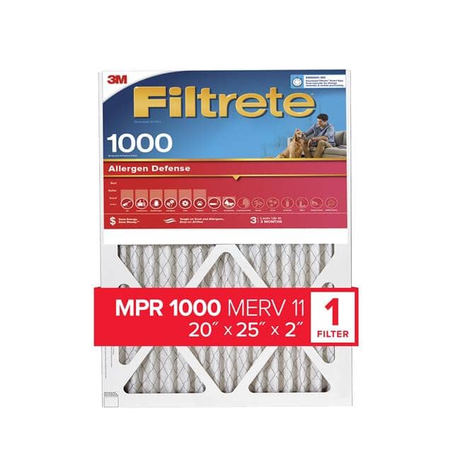 Picture of 3M 118805 20 x 25 x 2 in. 1000 MPR Filtrete Electrostatic Air Filter, Case of 4