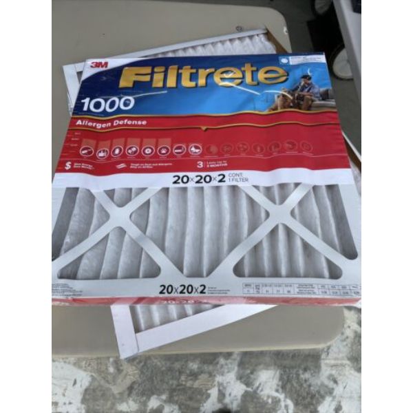 Picture of 3M 118804 20 x 20 x 2 in. 1000 MPR Furnace Air Filter, Case of 4
