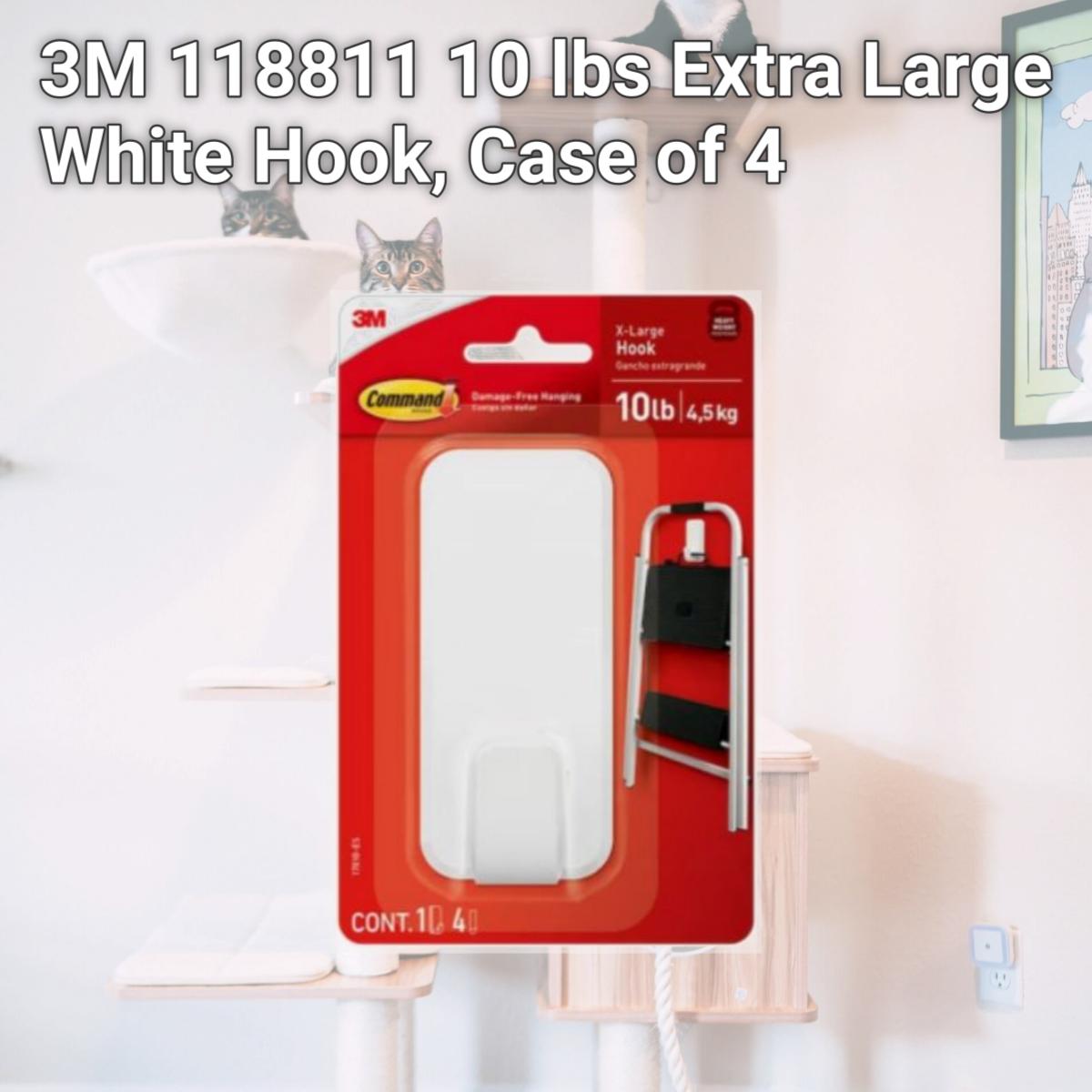 Picture of 3M 118811 10 lbs Extra Large White Hook, Case of 4