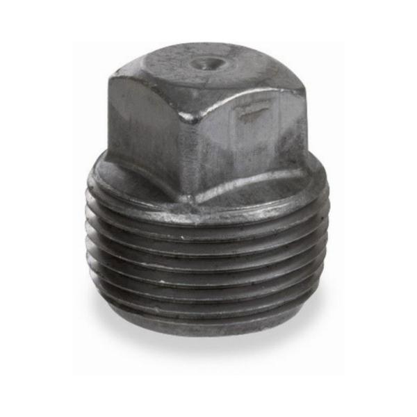 3 in. Plug Square Head Cored, Black