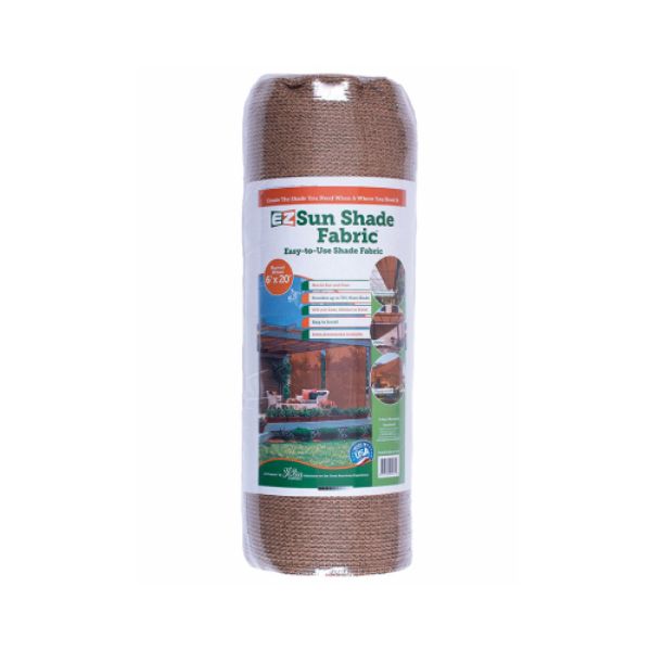 6 x 20 ft. Sun Shade Tarp Cover, Wheat - Pack of 6