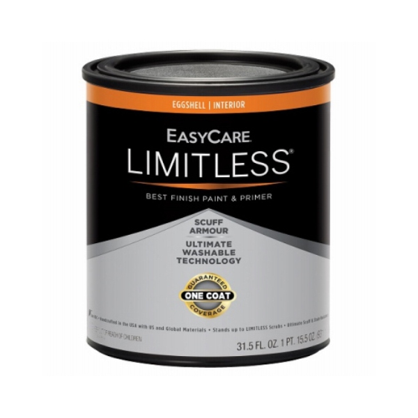 1 qt. EasyCare Limitless Interior Eggshell Paint & Primer, Pastel Base - Pack of 4