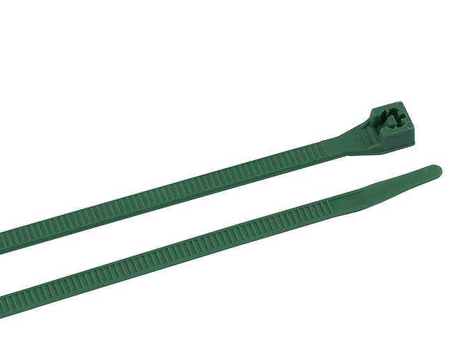 Tru-Guard Nylon Cable Tie - Green - 8 in. - Pack of 800 - 75 lbs Strength