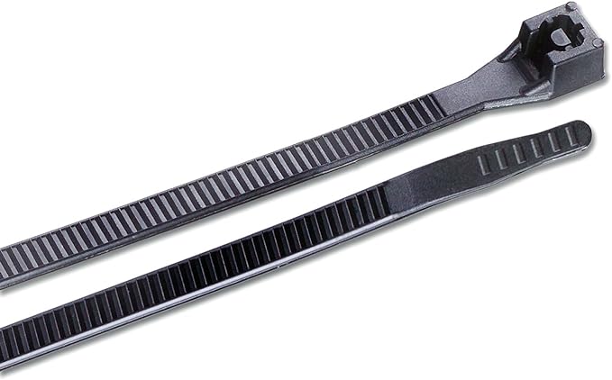 120232 11 in. Tru-Guard Nylon Cable Tie, Black - Pack of 120 - 100 Per Pack