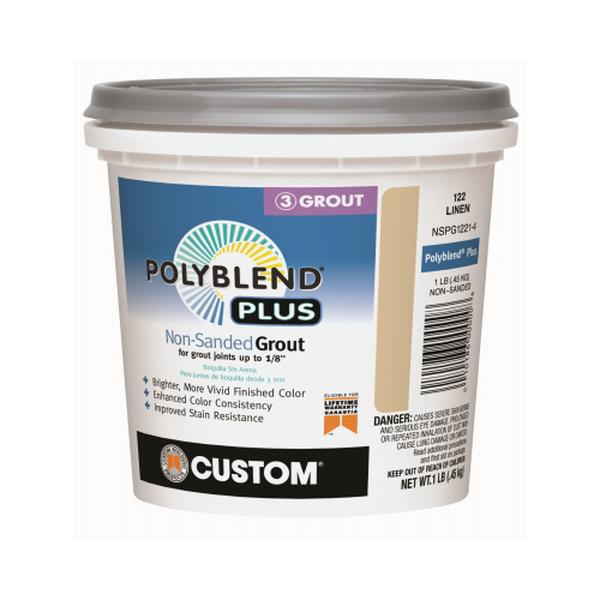 1 lbs Linen Non-Sanded Ceramic Tile Grout  No. 122 Linen Color