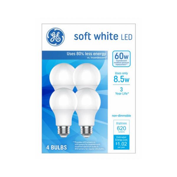 8.5W A19 MB Bulb - Pack of 4