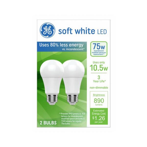 10.5W A19 MB Bulb - Pack of 2